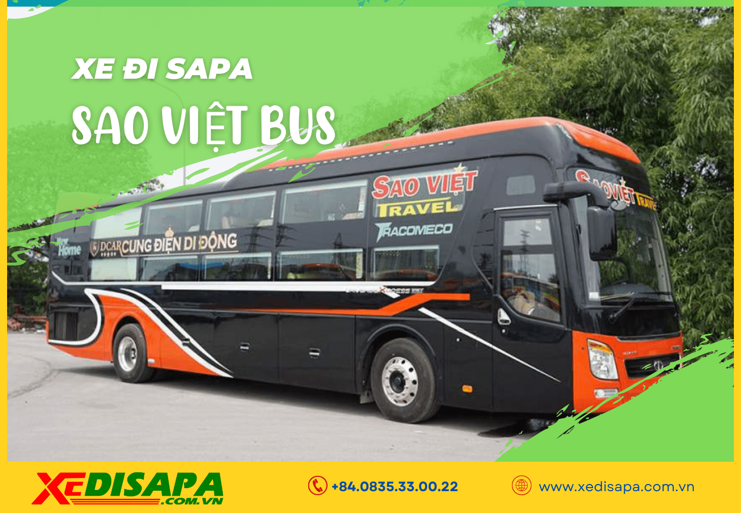 Nhà xe Sao Việt Bus đi Sapa từ Hà Nội và sân bay Nội Bài